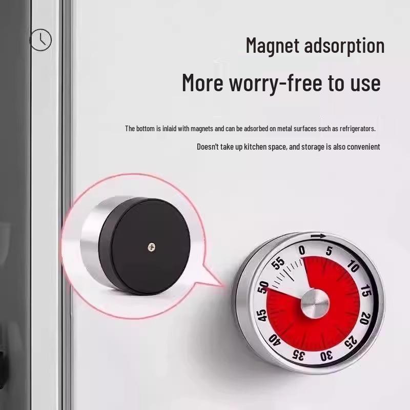 Magnetic Visual Timer for Kitchen and Learning - Kids Cooking and Study Alarm Clock