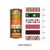 6rolls Merry Christmas Washi Tapes Set Gold Stamping Adhesive Masking Tape Decoration Stickers for Diary Gift Packing A7746