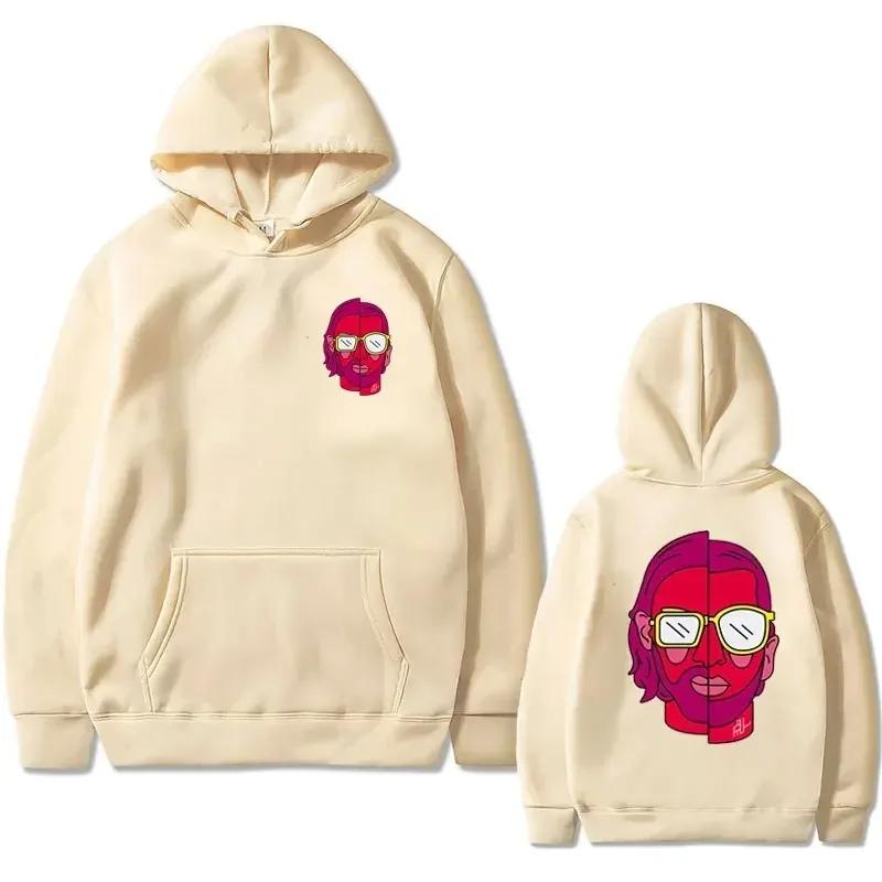 Le Monde Chico Moletom com capuz com estampa gráfica dupla face Álbum PNL Rap francês Hip Hop Moletons Roupas Homens Mulheres Moda Marca Streetwear