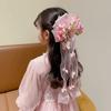 Mesh-textiled Jumbo Organza Bowknot Beaded-streamer Tulle Ribbon Streamers  Toddlers