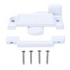 10PCS Window Lock with Lock Buckles Wear Proof Aluminum Alloy White Replacement Sash Lock for Push Pull Window