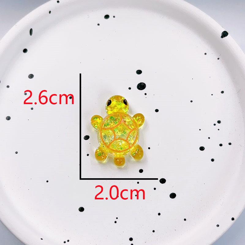 Flashing Resin Luminous Turtle Ornaments - Large & Small DIY Accessories