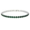 Cross Round 4mm Hip Hop Bracelet - Single Row Full Diamond Fashion Jewelry