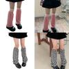 Campus Style Leg Warmers Gothic Ruffle Long Socks Leggings Gaiters Autumn Winter Flare Cuffs Ankle Heaps Socks