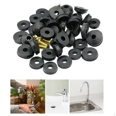 48x Faucet Gaskets Plumbing Repair Kit for Repairing Maintenance