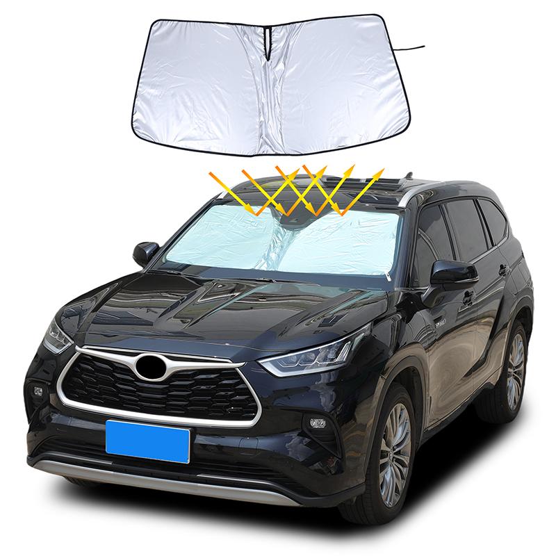 For Toyota Highlander 2022+ Car Styling Nano-Insulat Windshield Sunshade Front Window Sun Shade Visor Auto Accessories