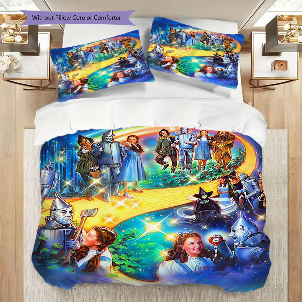 Magical Adventure Awaits Bedding (1 * duvet cover + 2 * pillowcase, without core) 2D Flat Christmas birthday gift Bedding set