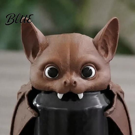 Portable Soda Saver Lids 3D Printed Bat Can Cover Reusable Protector Lid Cute Animal Washable Protectors Drink Dust Cap for Beverage Cans,