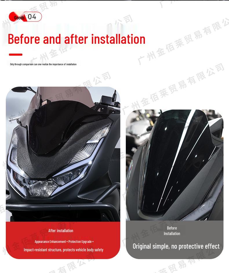 Honda PCX160 Front Cover Trim for 2021-2024 Models - ABS Plastic