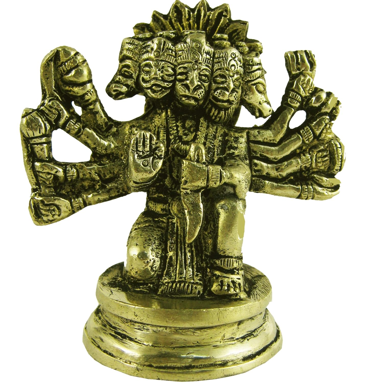 

Lord Panchmukhi Hanuman Ji, Bajrang Bali, Anjaneya Pavan Putra Brass Idols