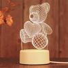 Lamp Acrylic 3d Usb Led Night Lights Xmas Christmas Birthday Gifts Decorations