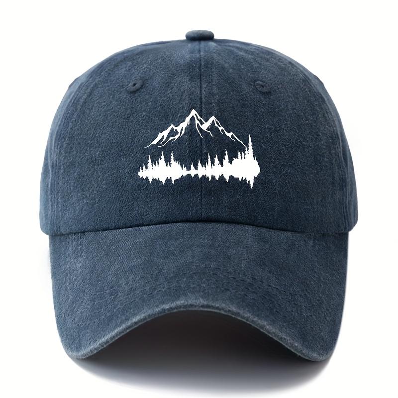 Unisex Forest Pattern Baseball Cap for Outdoor Exploration, Fishing, Hiking, Lightweight Sun Protection, Truck Driver's Cap