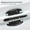 Car Door Handle Bowl Protective Stickers Carbon Fiber Pattern Decals Car Body Anti Collision Scratch Protector Sticker