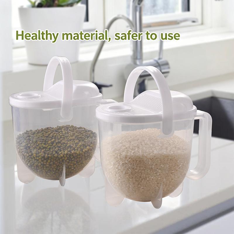 Scour Type Rice Washing Drain Basket Free Hand BPA Free Colander for Kitchen Camping Vegetable Fruit Rinsing