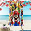 Super Bros Print Beach Towel, Large Soft Quick Dry Towel for Beach Camping Swimming
