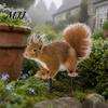Garden Ornaments for Outdoor Spaces Realistic Squirrel Stake, 2D Flat Acrylic Yard Art Waterproof Decor Flower Beds Cute Ornament Lawn Patio