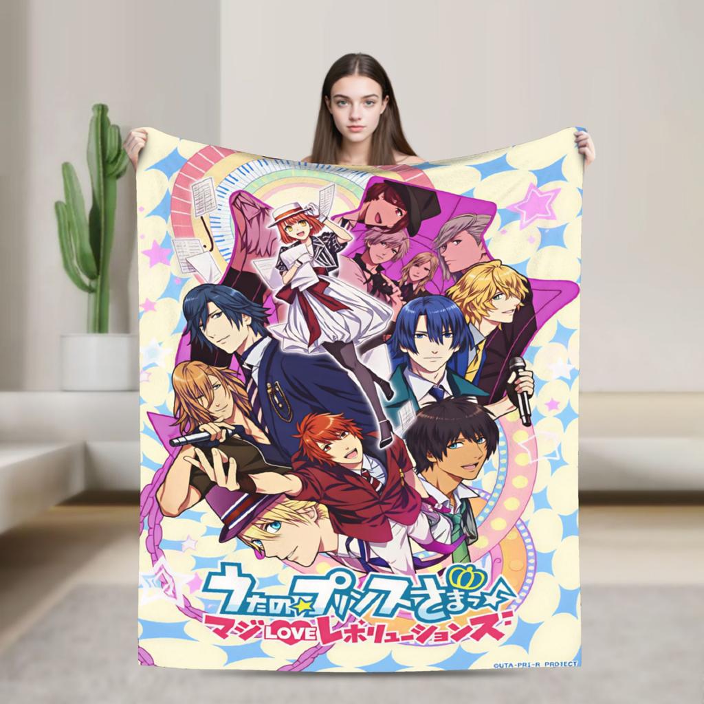U-Uta no Prince-sama Hijirikawa Masato Bedding Throws Flannel Bedspread For Bedroom Fluffy Sofa Bed Cover