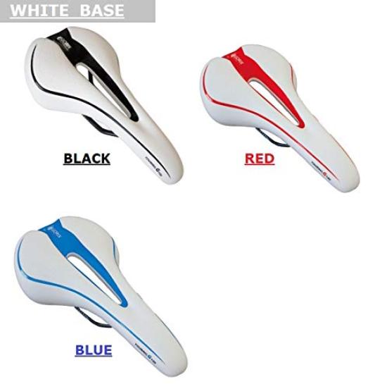 GORIX Bicycle Memory Foam Saddle Cushion Soft Compatible with Road Mountain and Others White x White [Thick Type] Bikes, Bikes, GX-C19