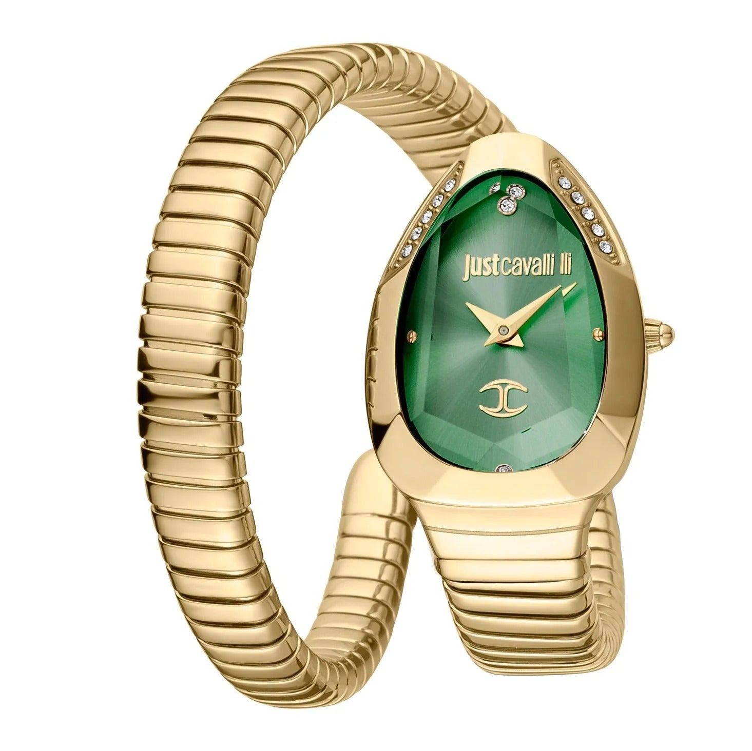 Just Cavalli Serpente Metallica Green Dial