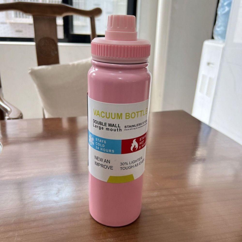600/800ml Thermal Water Bottle Stainless Steel Sports Water Bottle Insulated Cup Mountaineering
