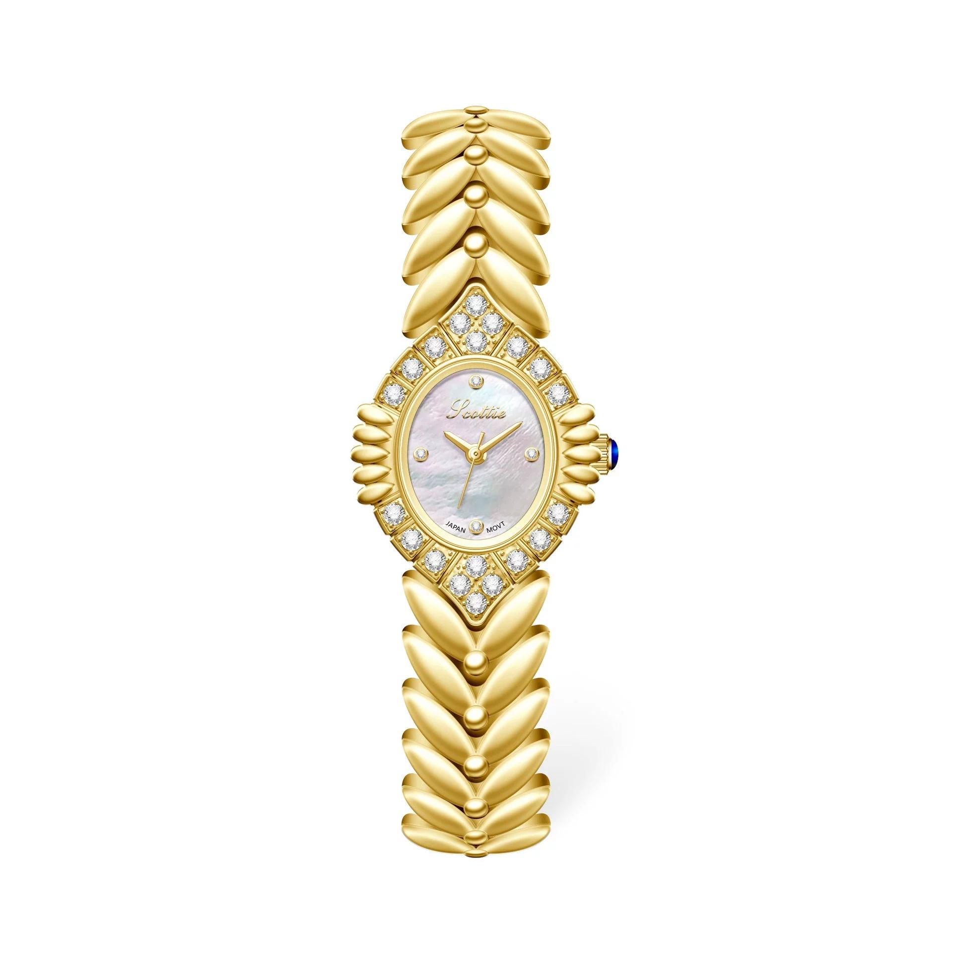 9773 Fishtail Bracelet Watch Gold Oval Women S Watch