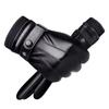 Thermal Fleece PU Leather Gloves Thickened Waterproof Gloves New Touch Screen Gloves  Skiing