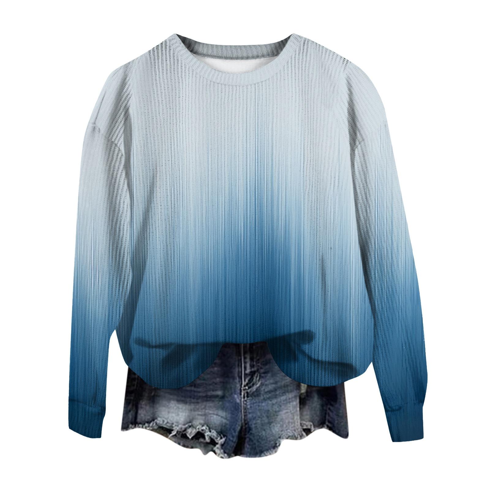 

Женский модный повседневный шерстяной трикотажный пуловер с длинным рукавом и круглым вырезом XXL