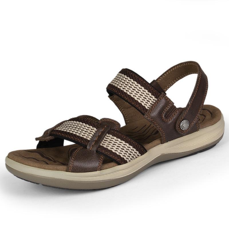 Outdoor Sports Shoes Cowhide Beach Shoes Men's Casual Breathable Fashion Shoes Dual-purpose Sandals Men's Shoes
