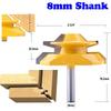 45 Degree Lock Miter Router Bit 12mm 8mm Shank Woodworking Tenon Milling Cutter Tool Drilling Milling For Wood Carbide Alloy