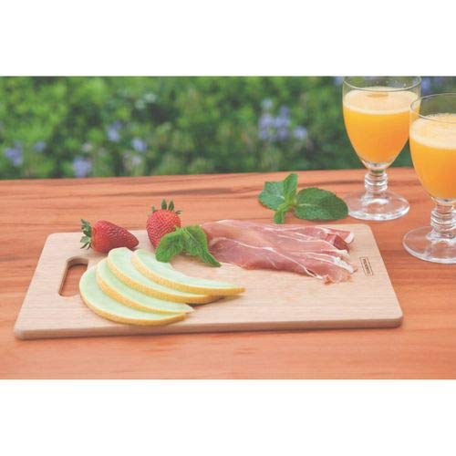 Tramontina Delicate Cutting Board, 35cm X 19cm, Perforated, Natural Wood, Made In Brazil, 10124/082, TRAMONTINA Natural