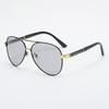 New Polarized Sunglasses Men's Metal Sunglasses Toad Mirrors Driving Mirrors Retro Large Frame Glasses