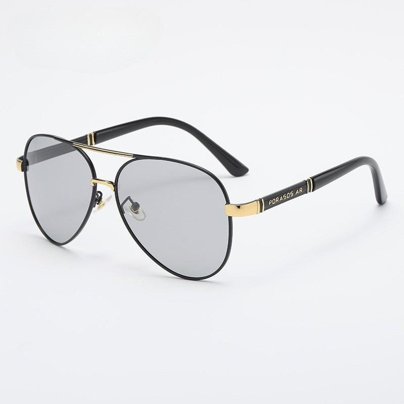 New Polarized Sunglasses Men's Metal Sunglasses Toad Mirrors Driving Mirrors Retro Large Frame Glasses