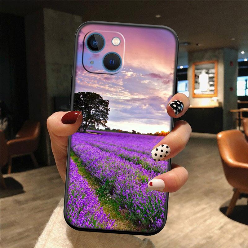 IK42 Lavender Purple Flower Phone Case for OPPO A40 A60 A80 A15 A16 A16K A12 A17 A17K A54 A54S A53 A53S A55 A56 A57 A98 F23