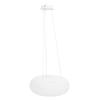 Pendant Light Round Milky White PC Lampshade LED Height Adjustable 3 Color Temperature Stepless