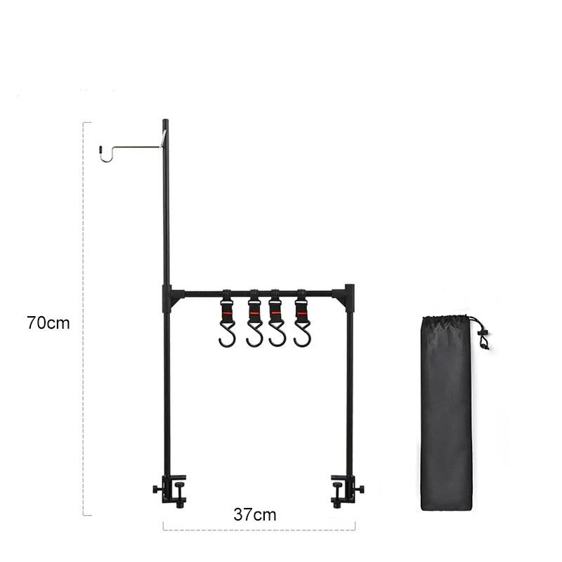 

New Camping Frame, Lantern Holder, Picnic Utensil Hanger, Portable and Detachable Aluminum Alloy Lamp Hanger, Practical