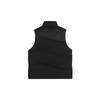 Li Ning Sports Trend Series Solid Color Logo Stand Collar Down Vest Women Vest Black AMRS018-4