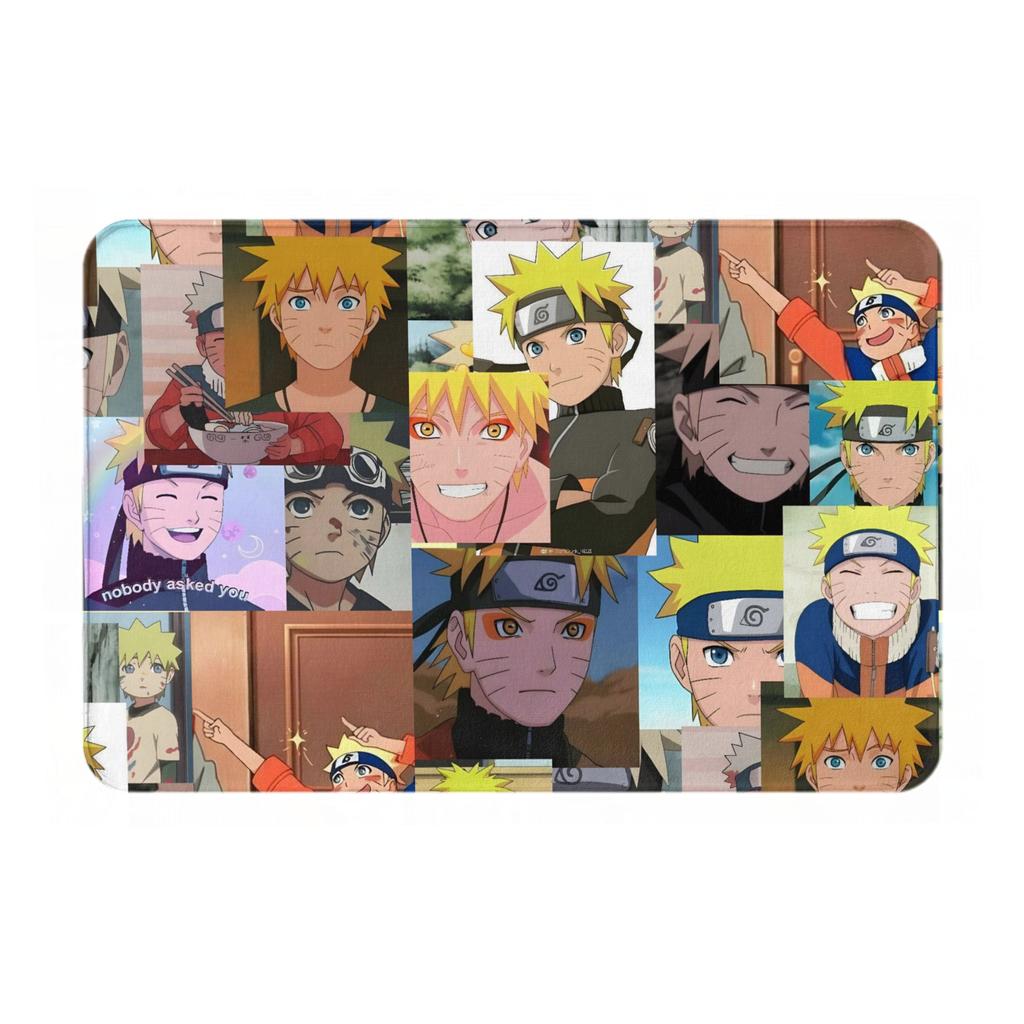 Anime Ninja Narutos Doormat Non-Slip Entrance Kitchen Bath Floor Door Mat Garden Carpet Rug
