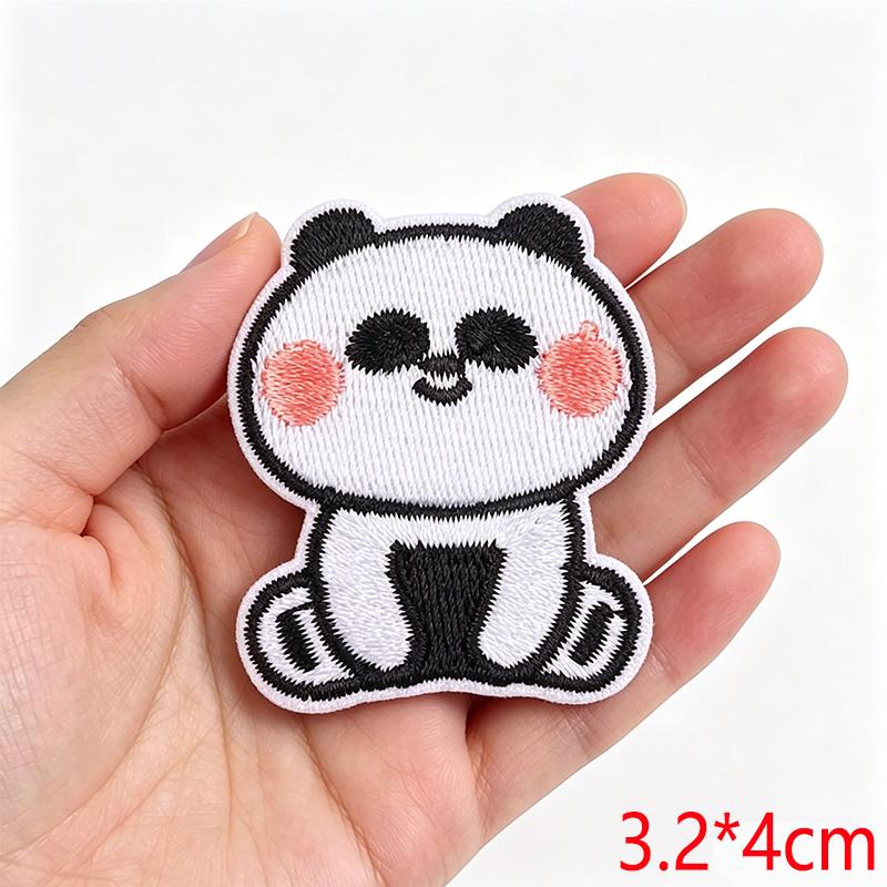 Cartoon Cute Small Animal Embroidered Iron On Patch DIY for Hats Jeans Backpack Clothing Sew Sticker Decoration Cap
