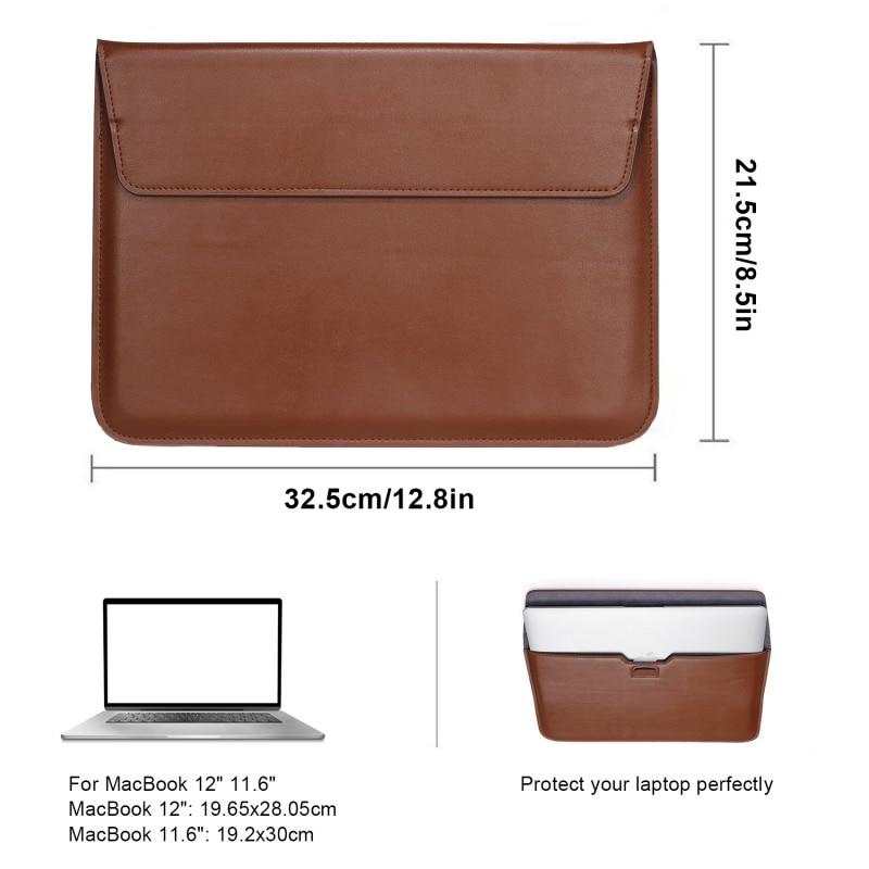 Para Macbook 12 / 11.6 pulgadas Pu cuero laptop funda funda con función de  soporte para Macbook Samsung Chromebook Hp Acer Lenovo Dell comprar a buen  precio — entrega gratuita, reseñas reales con fotos — Joom