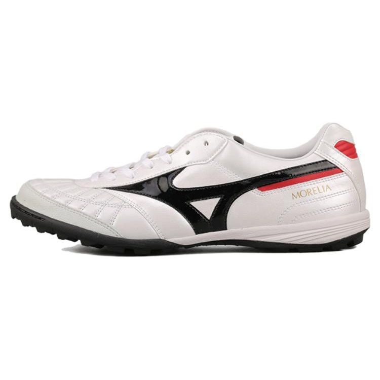 Mizuno Morelia M8 Comfortable TF (Rubber Studs) Kangaroo Leather Soccer Shoes Men Soccer Shoes White Black Q1GB210009