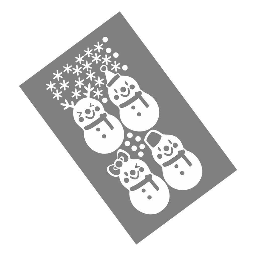 Christmas Snowman Design Wall Sticker Decal Removable PVC Bedroom Living Room Wall Art Mural Decor