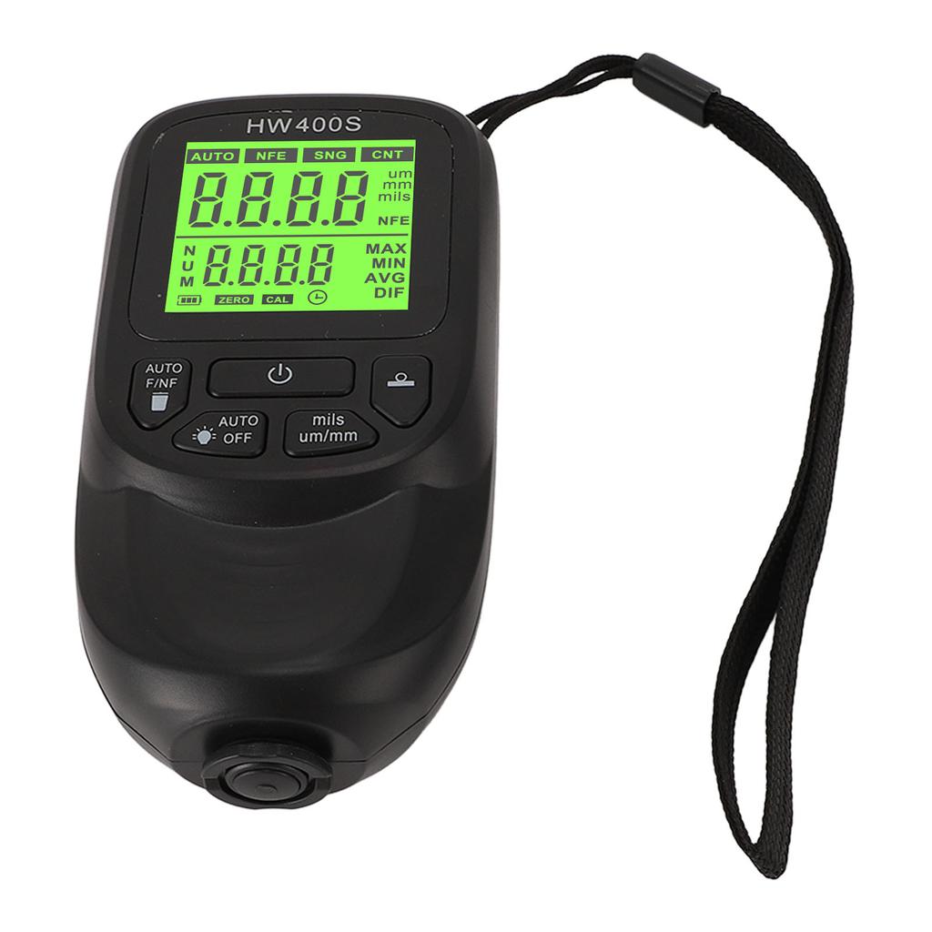 Professional Coating Thickness Gauge High Accuracy 3 Units Paint Mil Thickness Meter Gauge Black