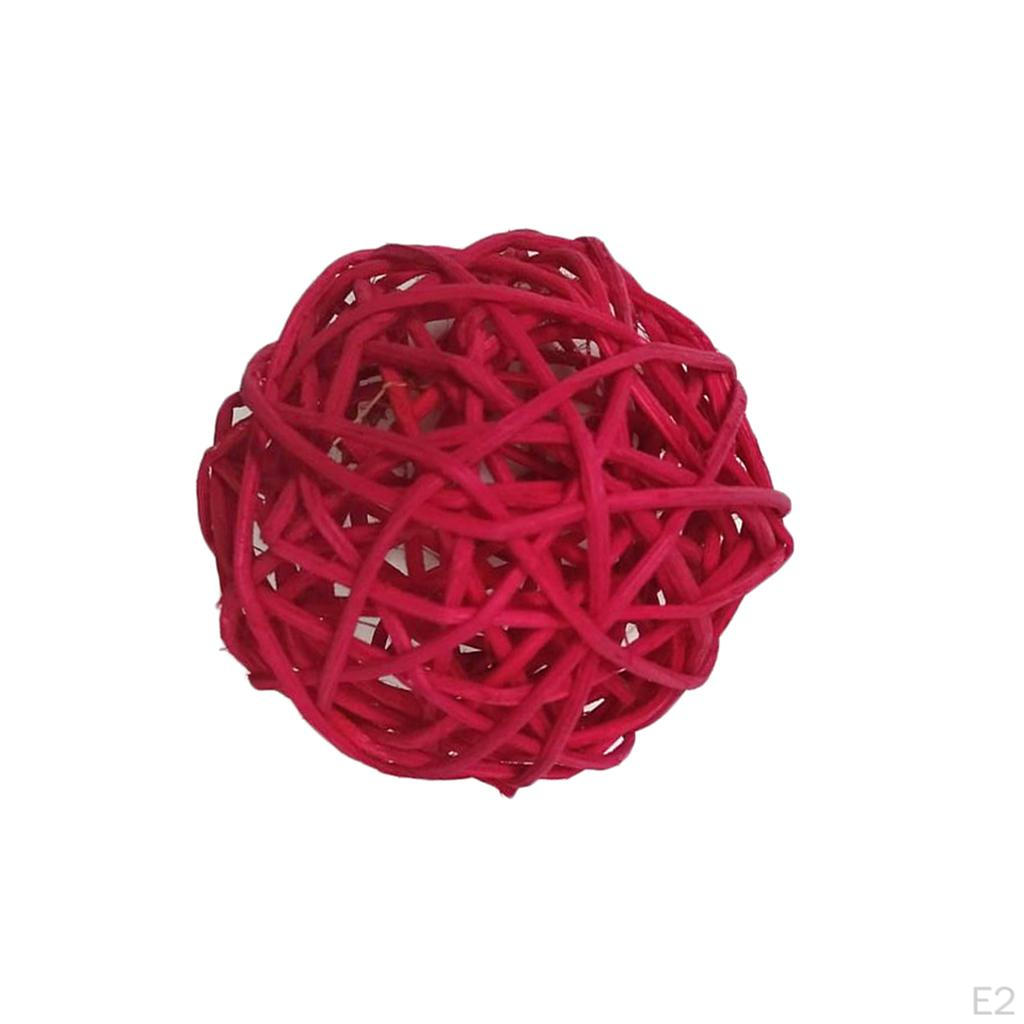 10 Pcs Rattan Vine Ball Twig Orbs Balls Wicker 5 CM