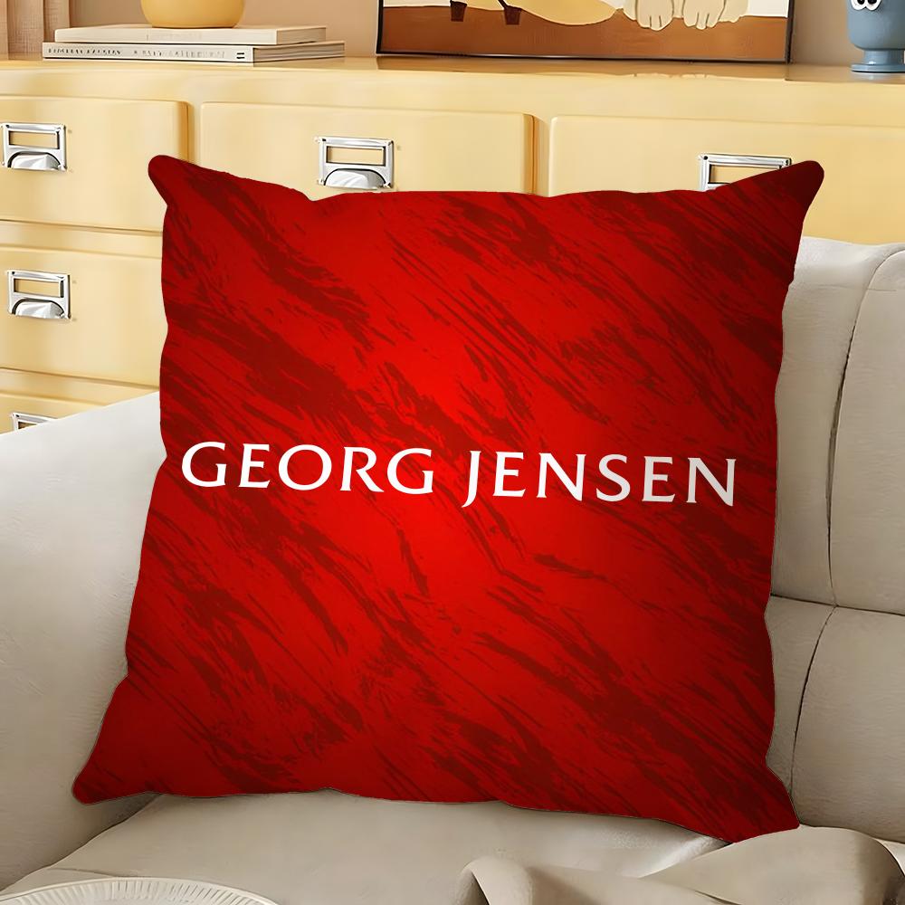 Jewellery Silver GGeorg JJensen Cushion Cover Soft Reversible Pillow Cover Home Car MultiScene Daily Comfort Pillowcase