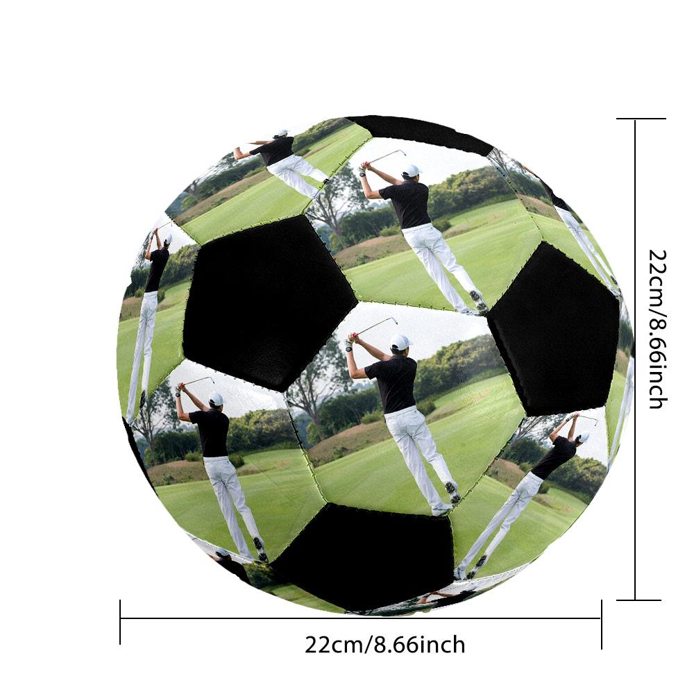 Golf Practice Customized picture Size 5 Soccer Ball Machine-Stitched Indoor/Outdoor Training and Matches Personalized Printing soccer