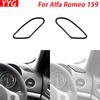 For Alfa Romeo 159 2005-2011 Car Accessories Piano Black Dashboard Both Side Air Outlet Trim Cover Modified Interior Sticker