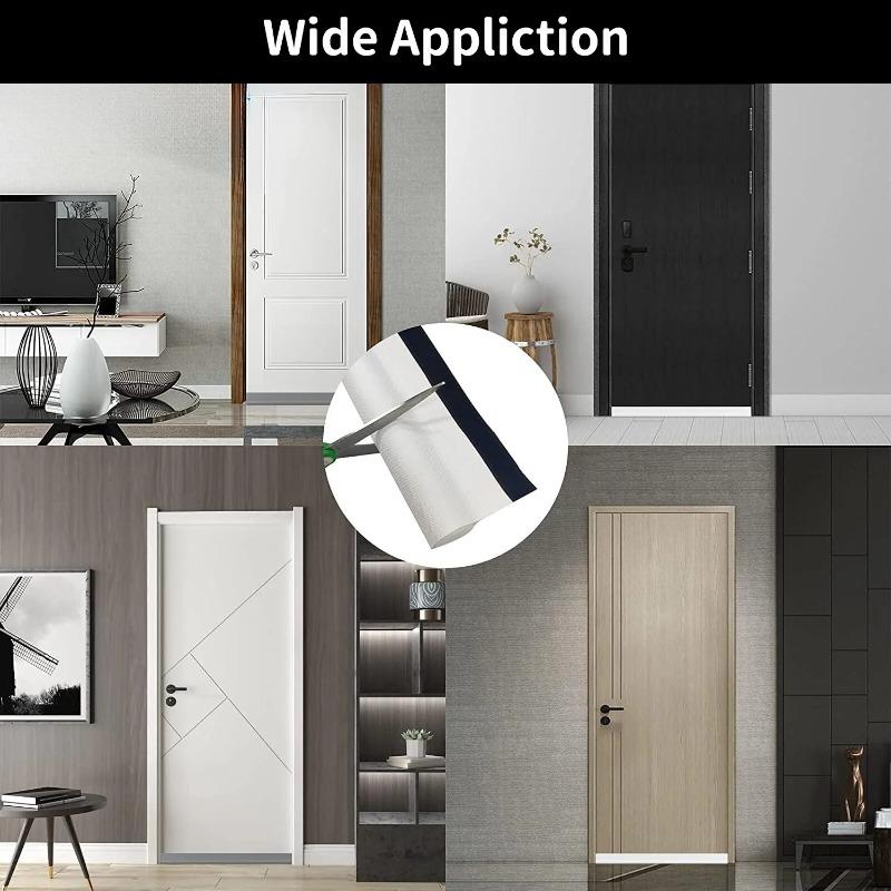 Door Bottom Seal Strip Soundproof Weather Stripping Self Adhesive Windproof Gap Filler Anti Roach Stopper Room Door Accessory