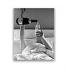 Elegante Moderne Pop Wandkunst Sinnliche Frau in Schaumbad mit Rotwein HD Leinwanddruck Poster für Badezimmer Toilettendekoration