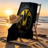 Borussia Dortmund Print Beach Towel Design, Soft, Lightweight. for Home Bathroom, Spa, Pool, Yoga, Surfing, Camping, Gift for Family, Friend