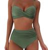 Women's Sexy High Waist Bikini Swimwear with Underwire Support